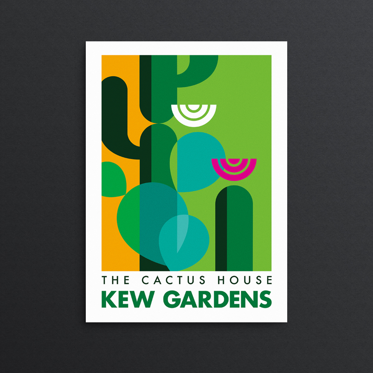 Kew Gardens Cactus House Print