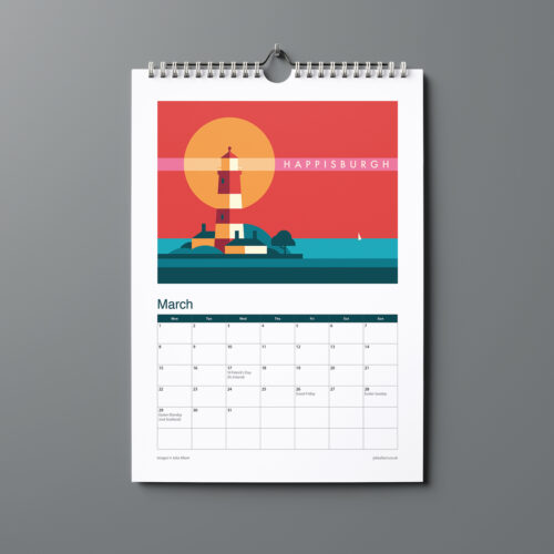 Happisburgh 2027 UK landmarks calendar