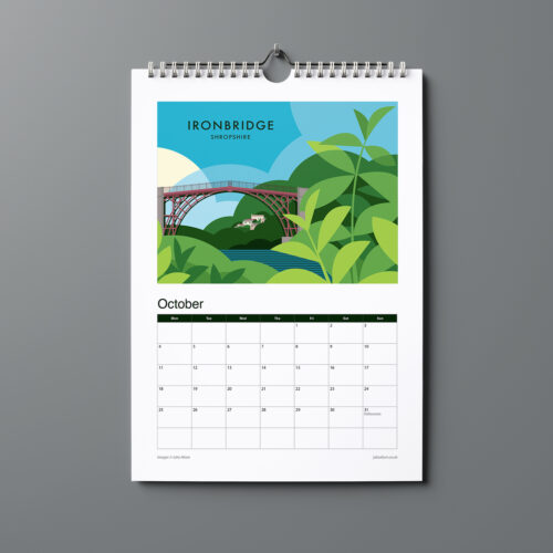 Ironbridge 2027 UK landmarks calendar