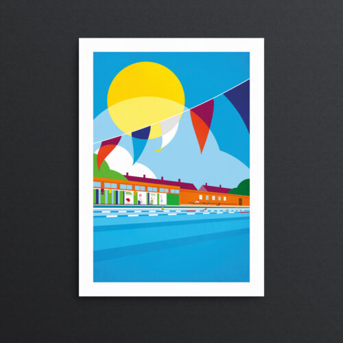 Charlton Lido TFL Print