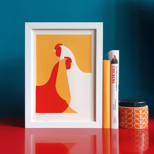 Chicken screen print