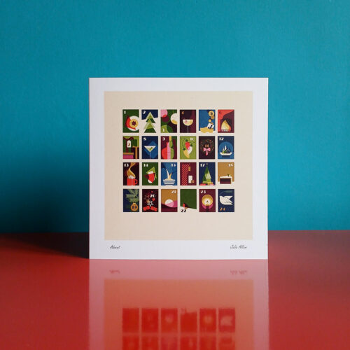 Christmas advent card