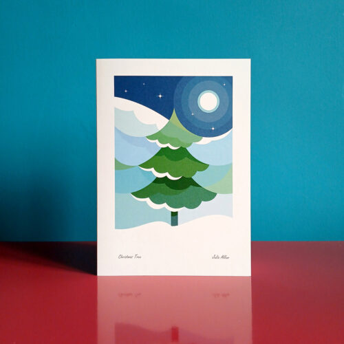 Christmas tree card
