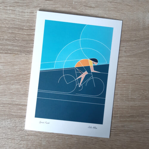 Cycling greetings card