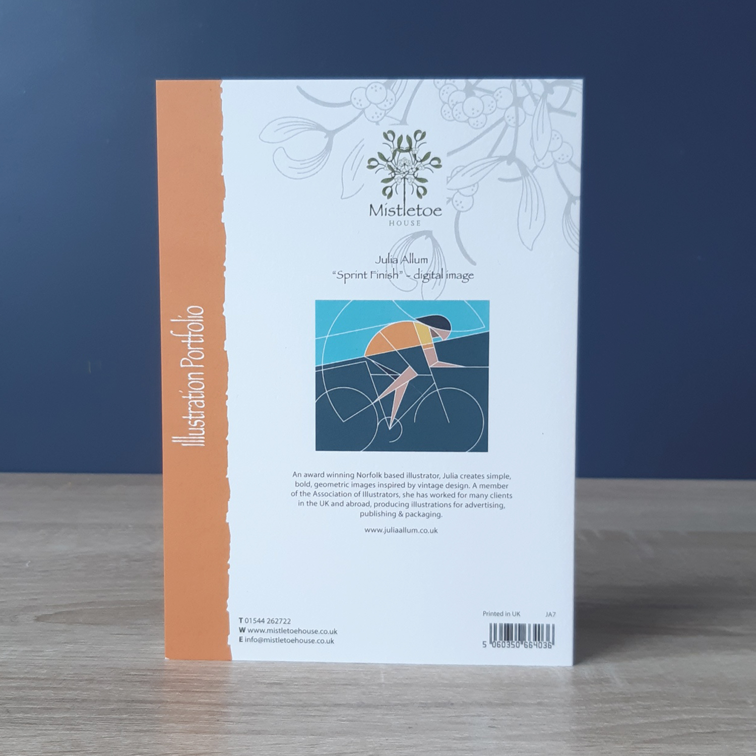 Cycling greetings card