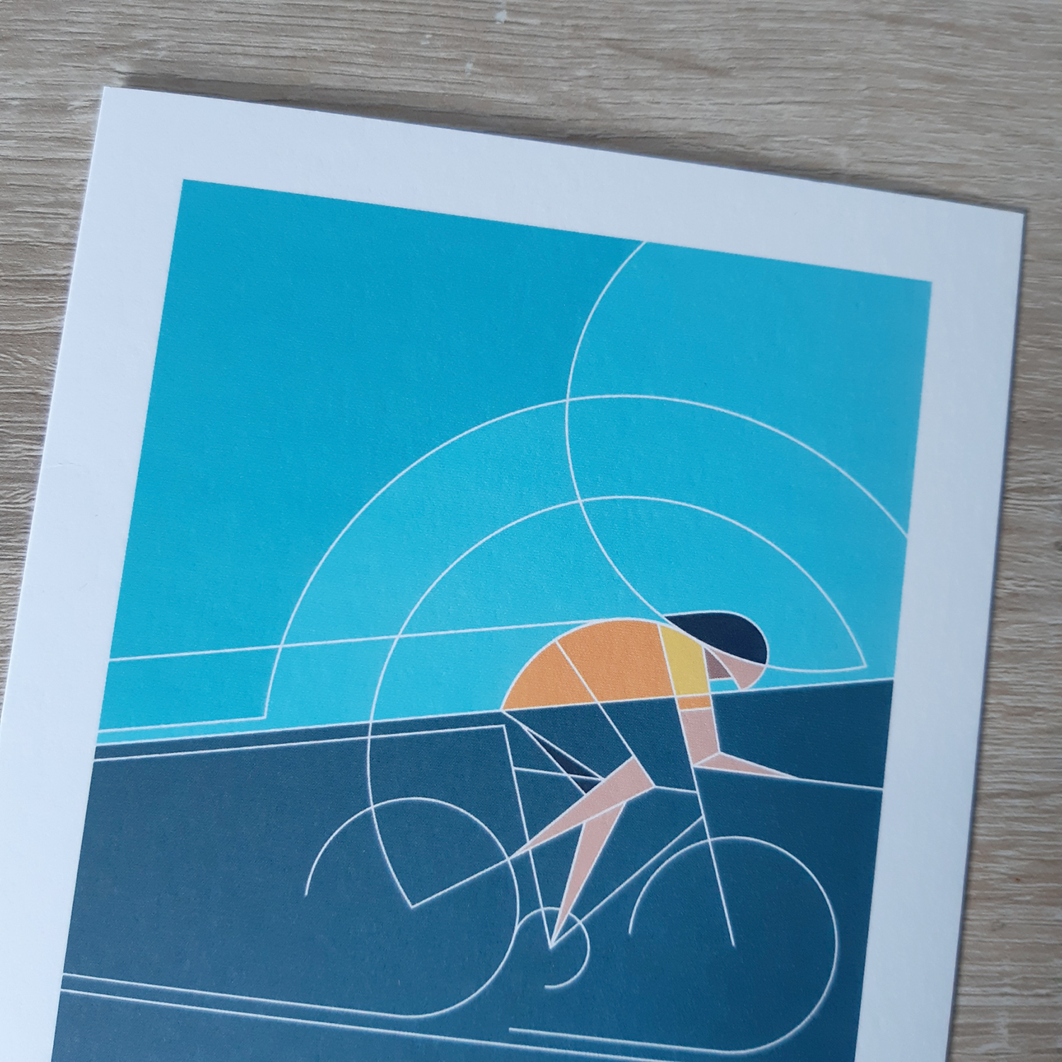 Cycling greetings card