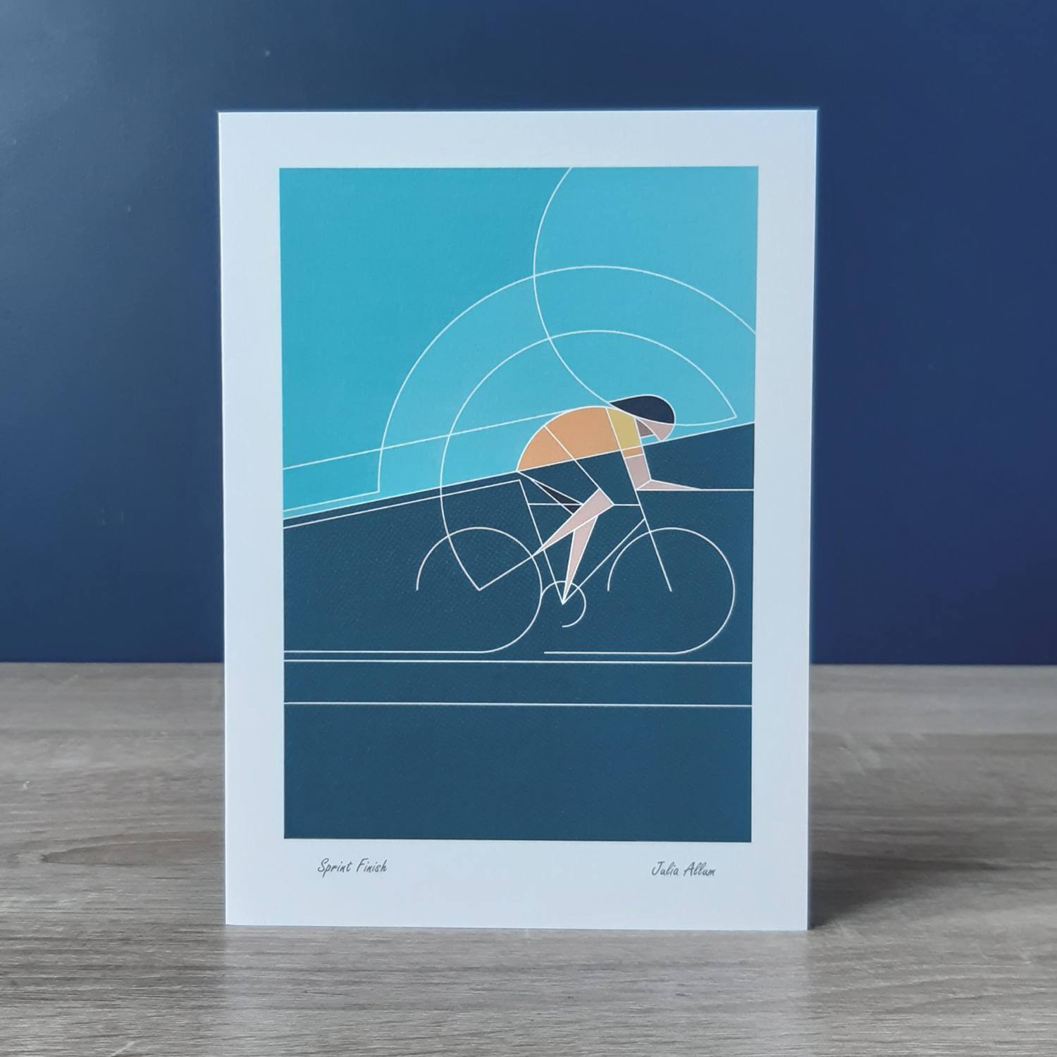 Cycling greetings card