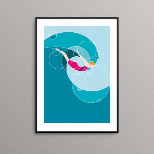 Swimmer Print
