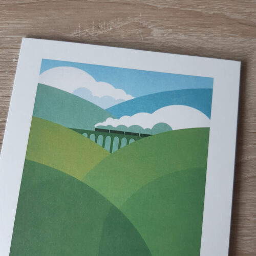 Travel poster greetings card