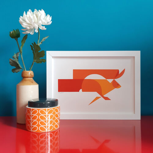 Hare screen print