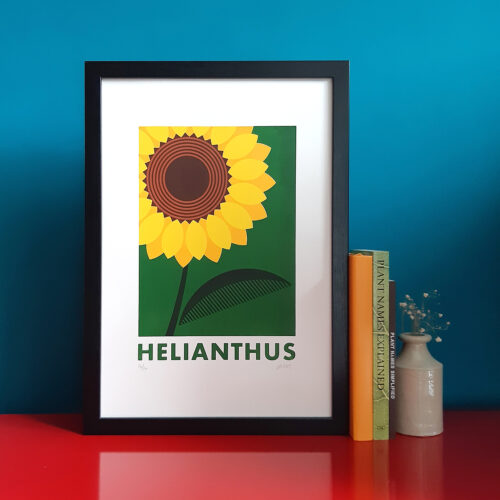 Helianthus screen print
