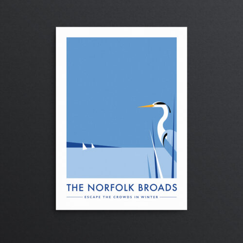Norfolk Heron Print