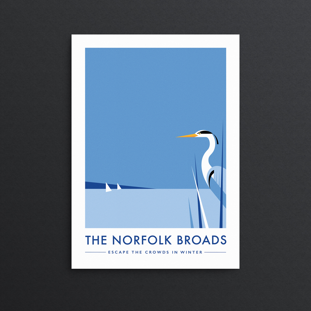 Norfolk Heron Print