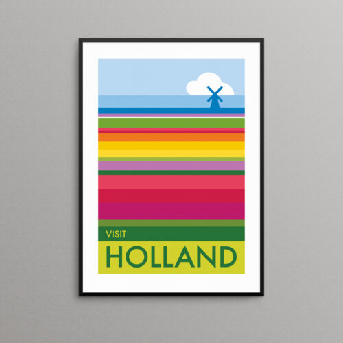 Holland Tulip Fields Print
