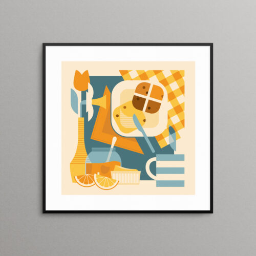 Hot Cross buns print