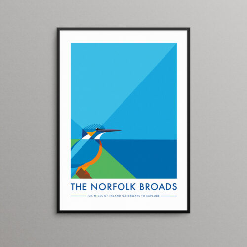 Kingfisher Norfolk Print