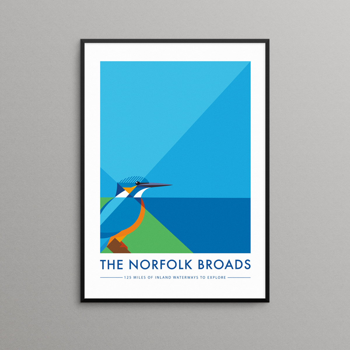 Kingfisher Norfolk Print