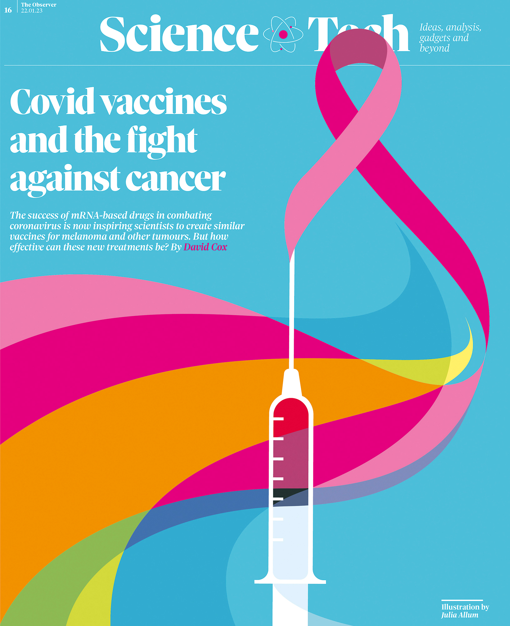 Observer cancer vaccine illustration