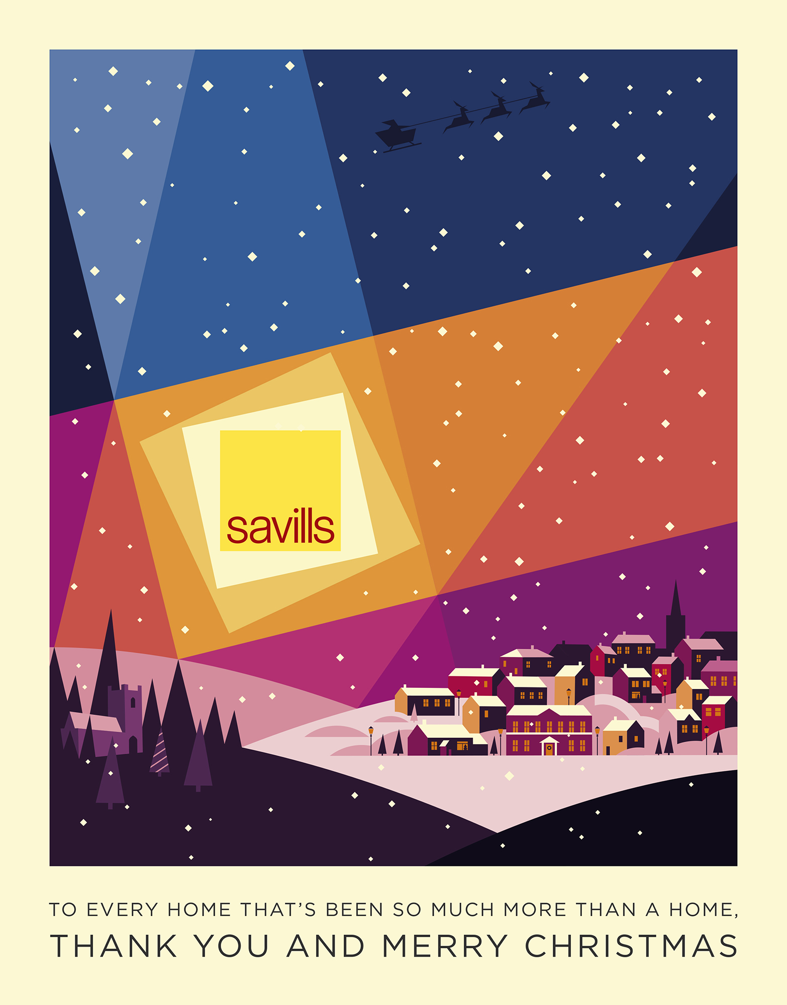 Savills Christmas poster