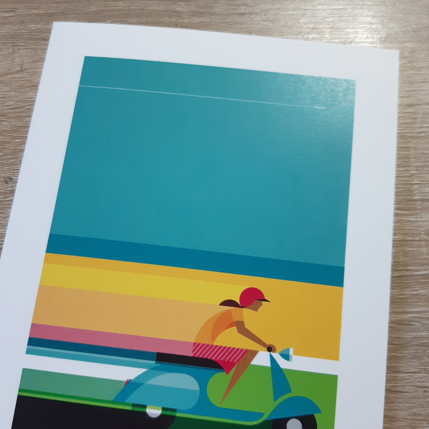 Scooter greetings card