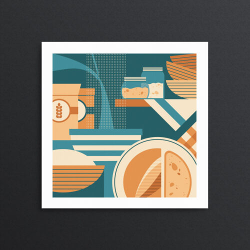 Sourdough baking print