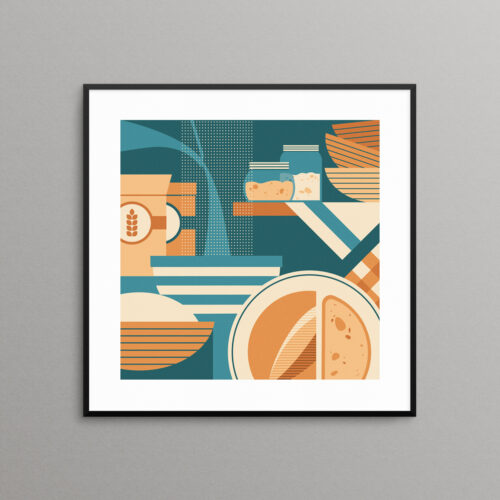 Sourdough baking print