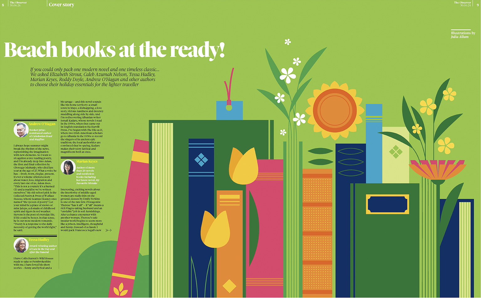 Summer Reading Illustration Observer New Review