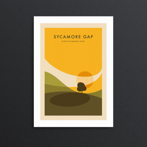 Sycamore Gap print poster