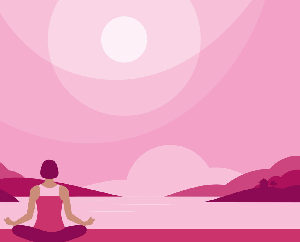 Aasana tea packaging illustration
