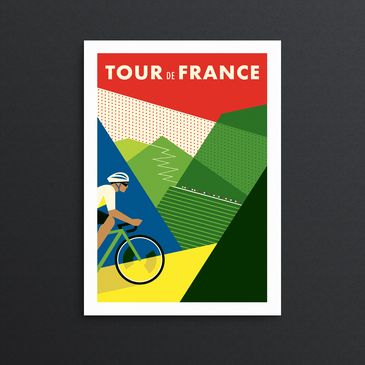 Tour De France illustration poster print