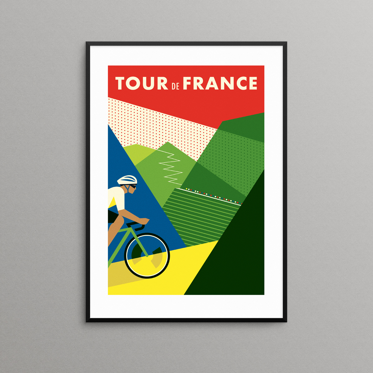 Tour De France illustration poster print
