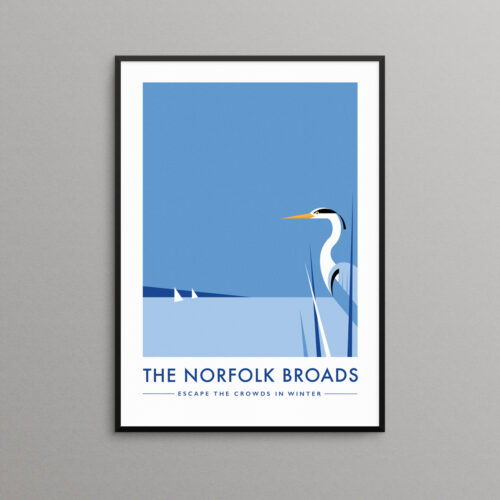 Norfolk Heron Print