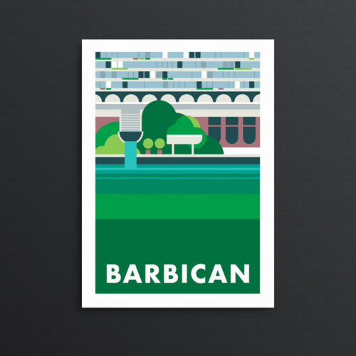 Willoughby House Barbican print poster
