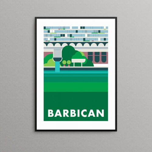 Willoughby House Barbican print poster