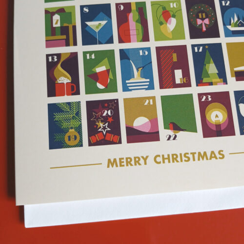 Christmas advent card