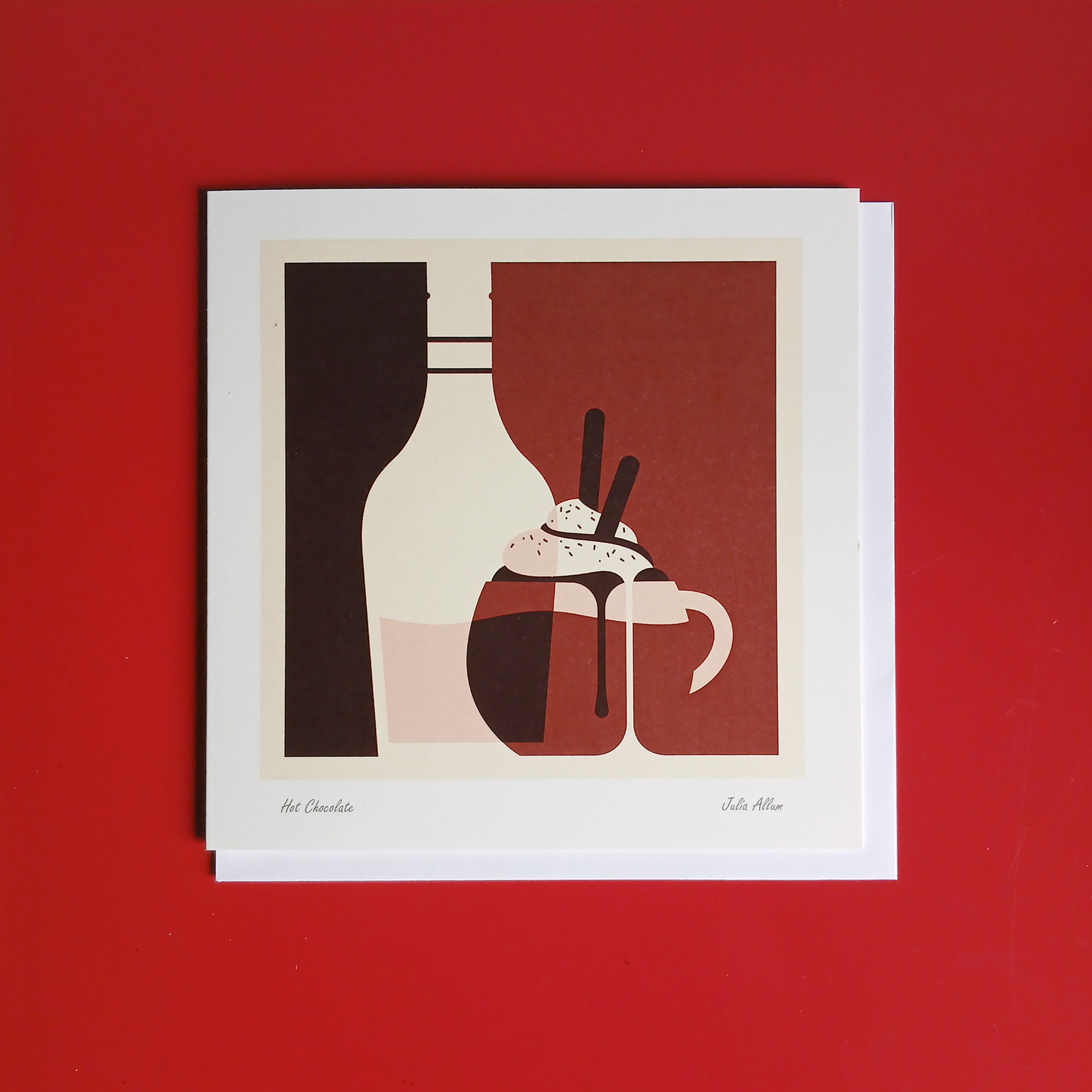 Baileys hot chocolate card