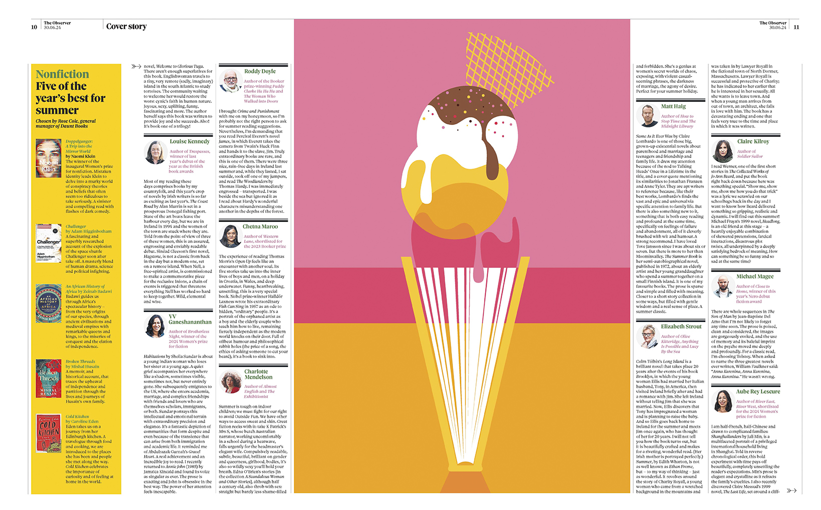 Summer Reading Illustration Observer New Review