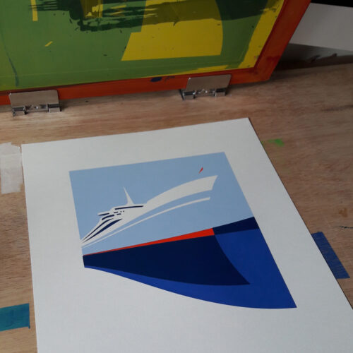 SS Rotterdam screen print