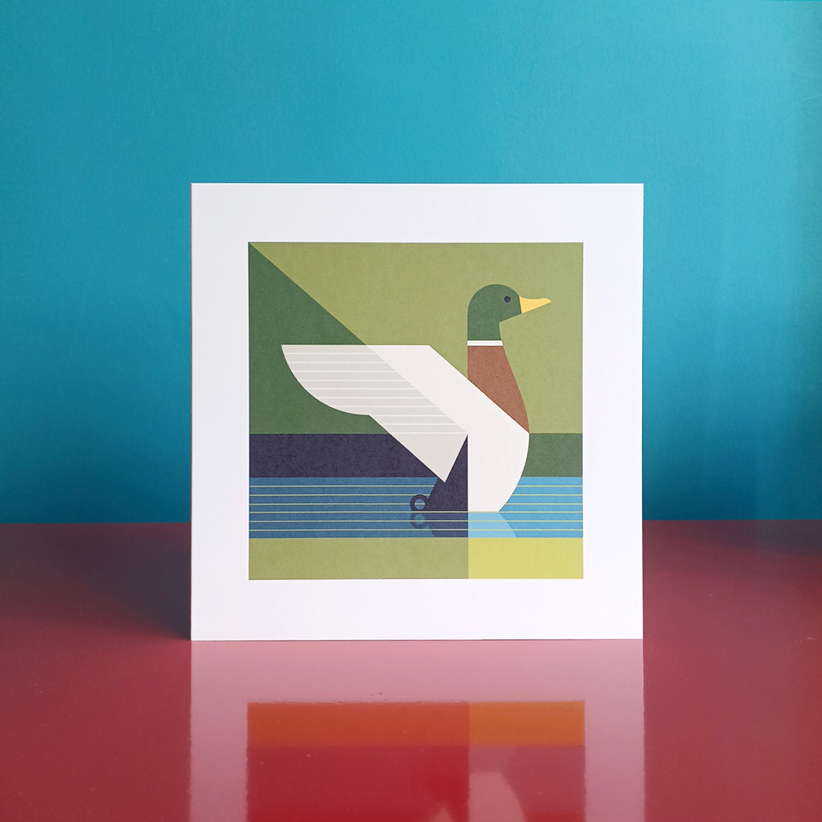Mallard illustration greetings card