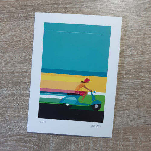 Scooter greetings card