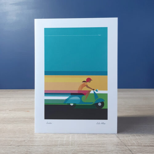 Scooter greetings card