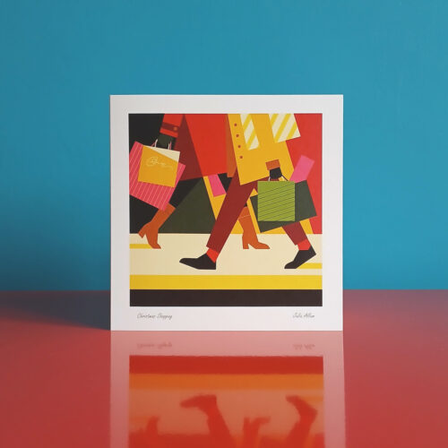 Shopping greetings card