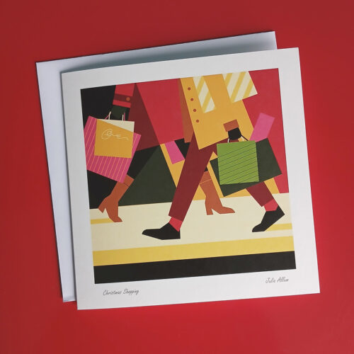 Shopping greetings card
