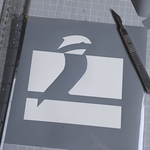 Kingfisher screen print