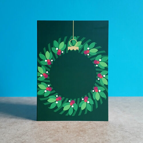 Wreath Christmas card