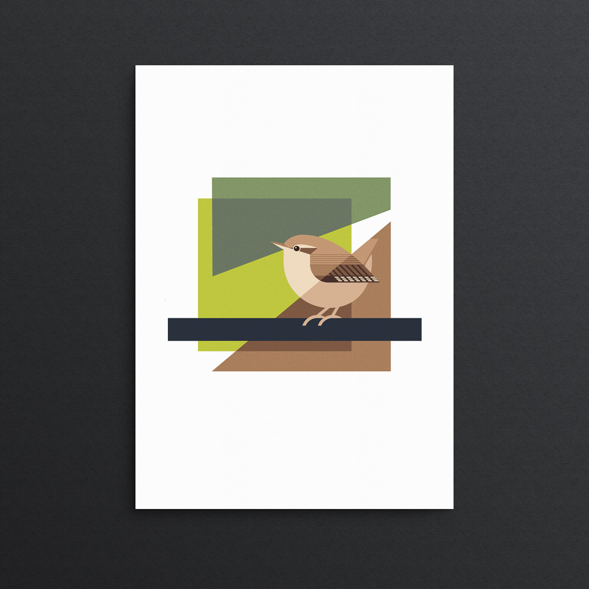Wren illustration print
