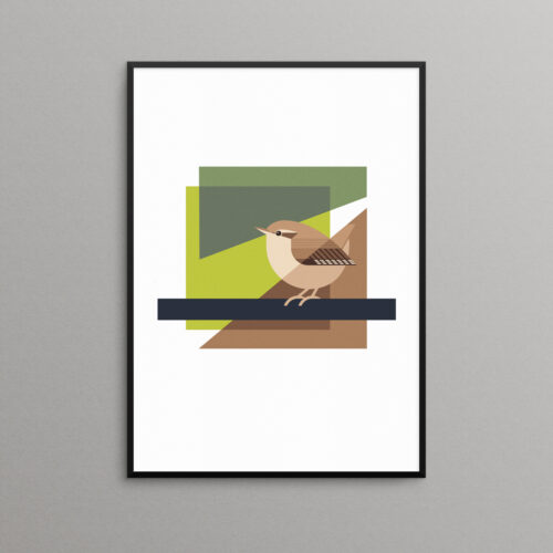 Wren illustration print